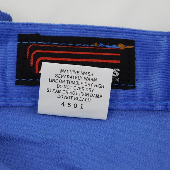 Air Express Women Blue 5 Pockets Cotton Blend Corduroy Pants Size 11/12 New VTG - Picture 6 of 9